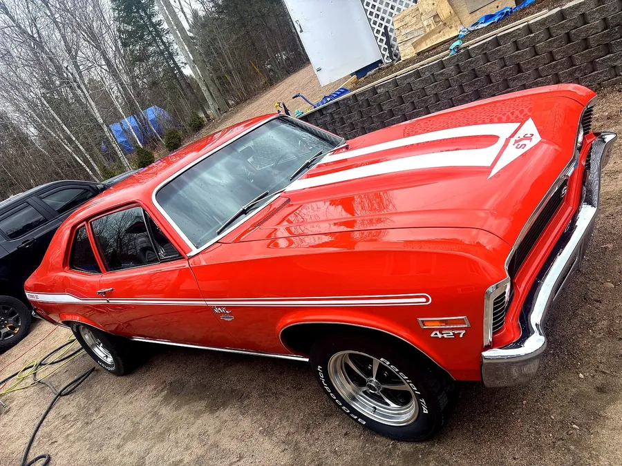 Classic car detailed for a show